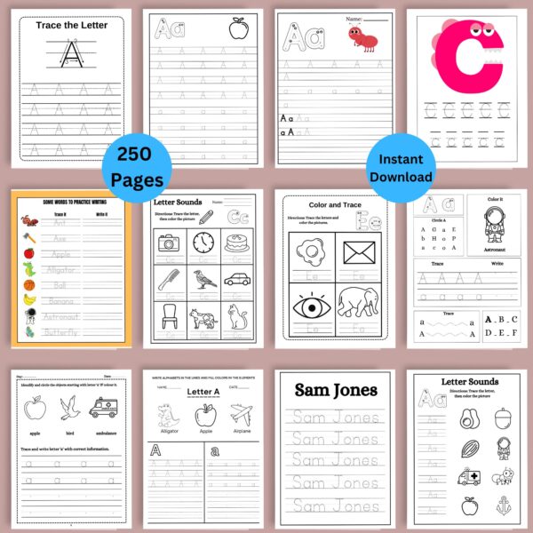 Ultimate Letter Tracing & Coloring Activity Pack